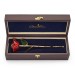 Red Rose Glazed & Trimmed with 24K Gold
