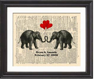 14th anniversary gift theme - elephants