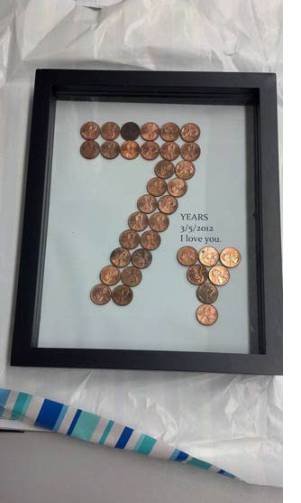 Copper Coins Traditional 7th Anniversary Theme For Gifts